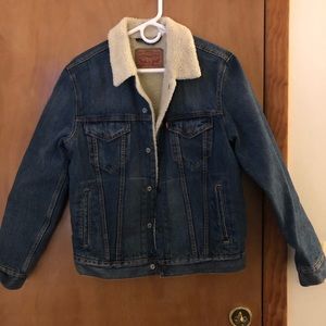 Levi Jean Jacket with Sherpa Inside Lining
